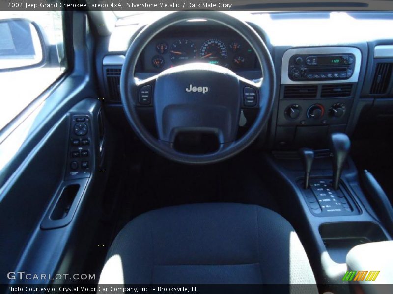 Silverstone Metallic / Dark Slate Gray 2002 Jeep Grand Cherokee Laredo 4x4