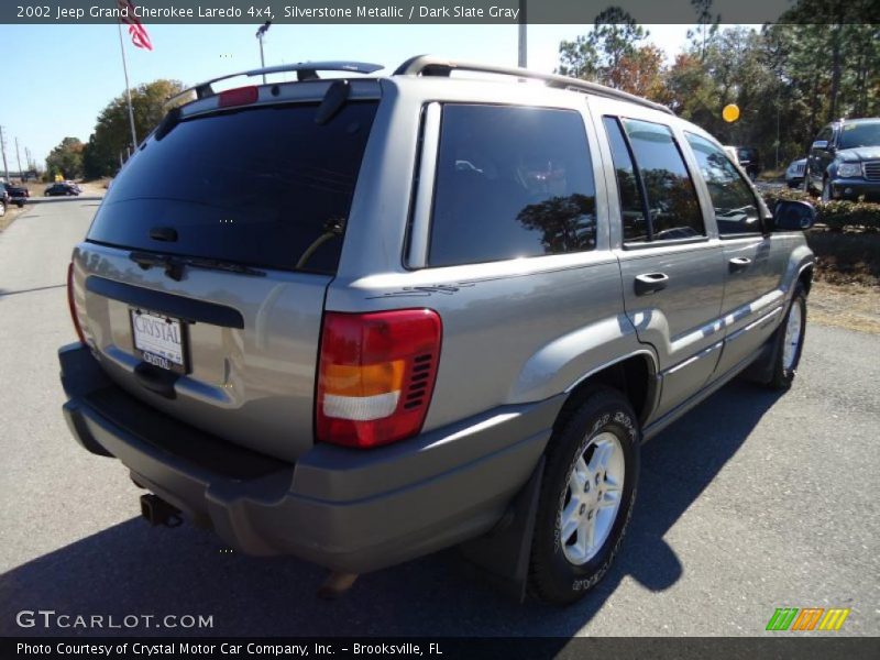 Silverstone Metallic / Dark Slate Gray 2002 Jeep Grand Cherokee Laredo 4x4