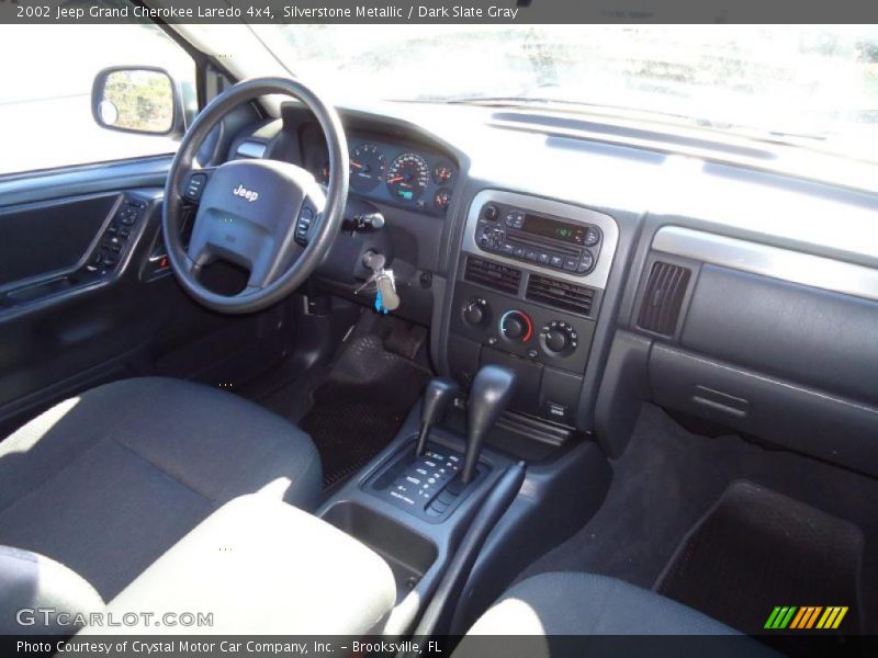 Silverstone Metallic / Dark Slate Gray 2002 Jeep Grand Cherokee Laredo 4x4
