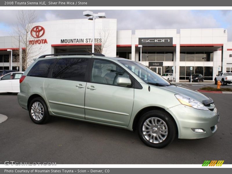 Silver Pine Mica / Stone 2008 Toyota Sienna XLE