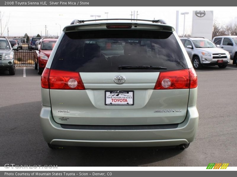 Silver Pine Mica / Stone 2008 Toyota Sienna XLE