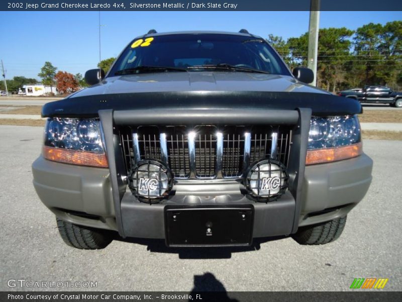 Silverstone Metallic / Dark Slate Gray 2002 Jeep Grand Cherokee Laredo 4x4