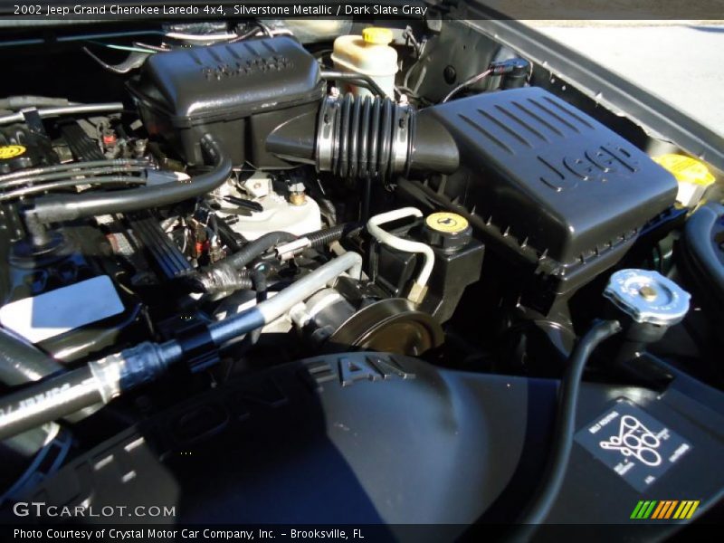 Silverstone Metallic / Dark Slate Gray 2002 Jeep Grand Cherokee Laredo 4x4