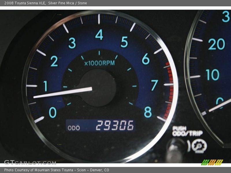 Silver Pine Mica / Stone 2008 Toyota Sienna XLE