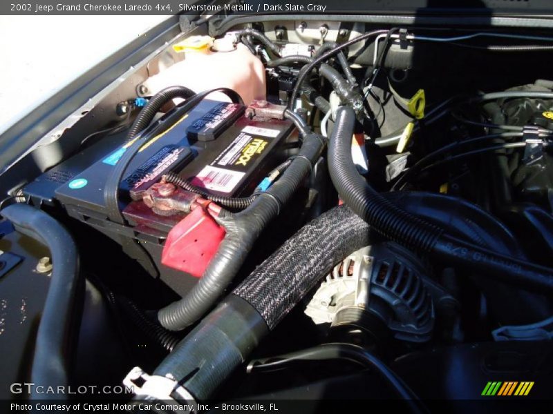 Silverstone Metallic / Dark Slate Gray 2002 Jeep Grand Cherokee Laredo 4x4