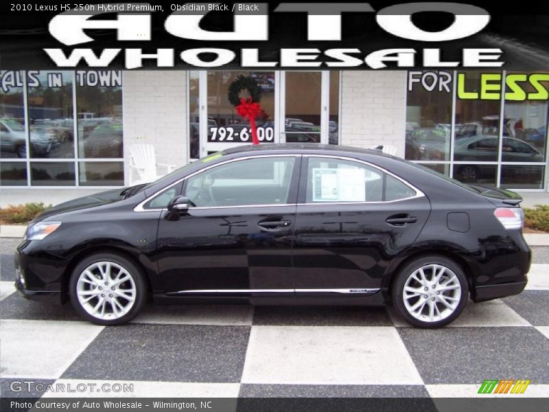 Obsidian Black / Black 2010 Lexus HS 250h Hybrid Premium