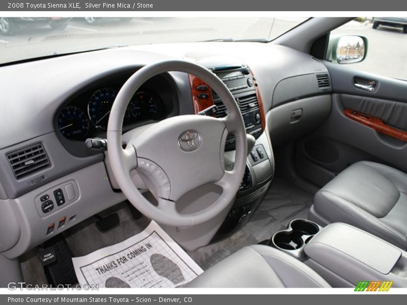 Silver Pine Mica / Stone 2008 Toyota Sienna XLE