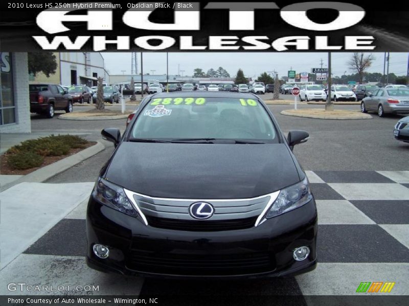 Obsidian Black / Black 2010 Lexus HS 250h Hybrid Premium