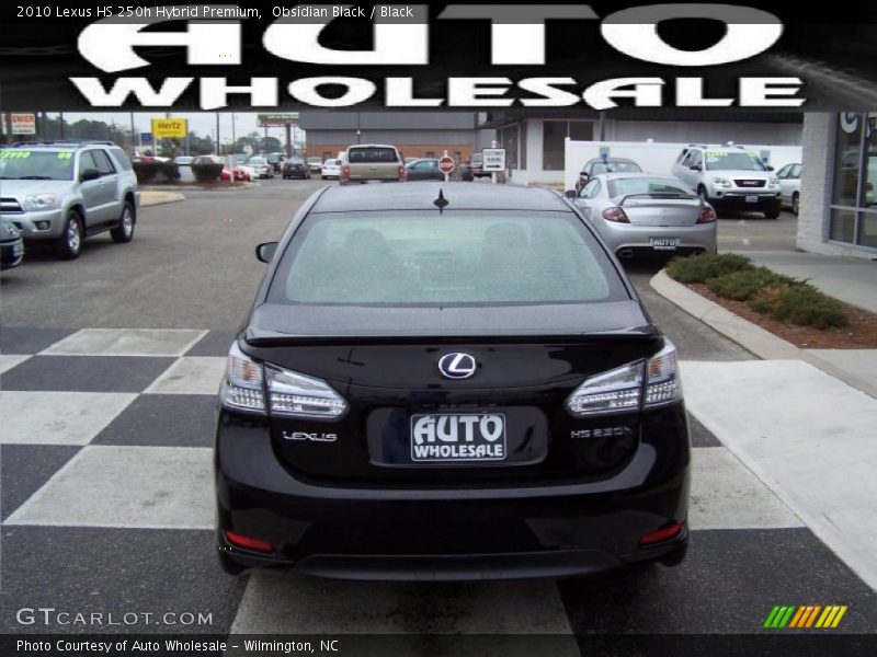 Obsidian Black / Black 2010 Lexus HS 250h Hybrid Premium