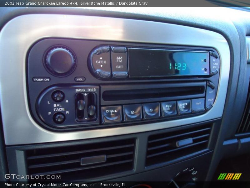 Silverstone Metallic / Dark Slate Gray 2002 Jeep Grand Cherokee Laredo 4x4