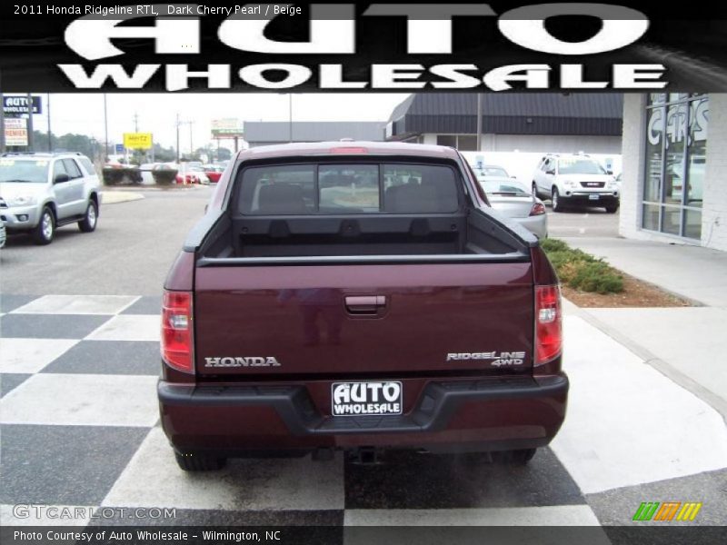 Dark Cherry Pearl / Beige 2011 Honda Ridgeline RTL