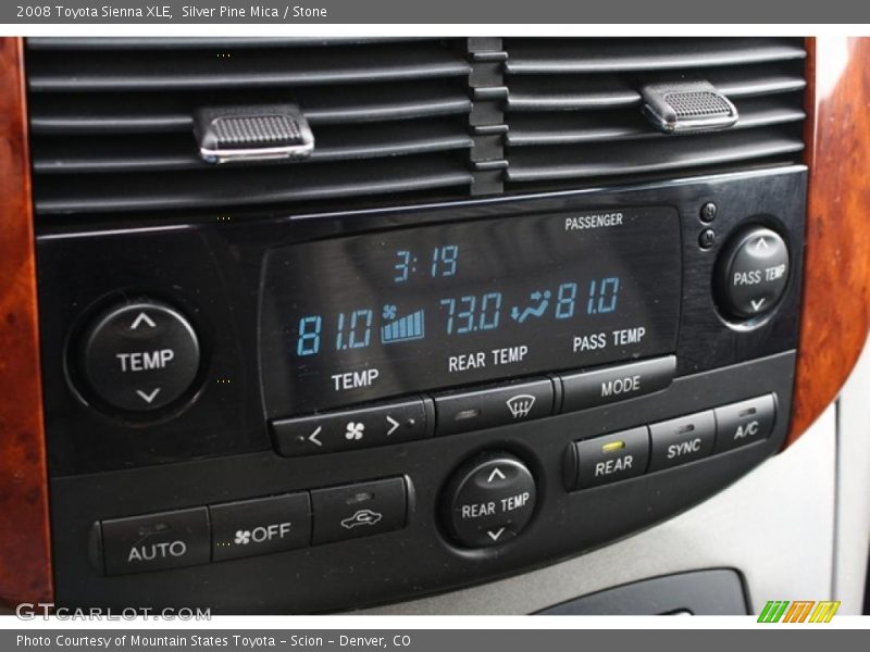 Silver Pine Mica / Stone 2008 Toyota Sienna XLE