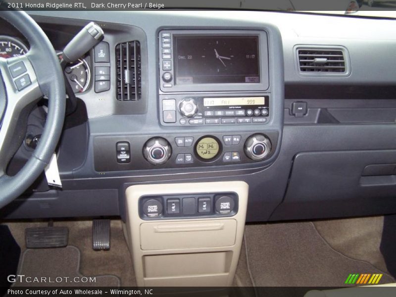 Dark Cherry Pearl / Beige 2011 Honda Ridgeline RTL