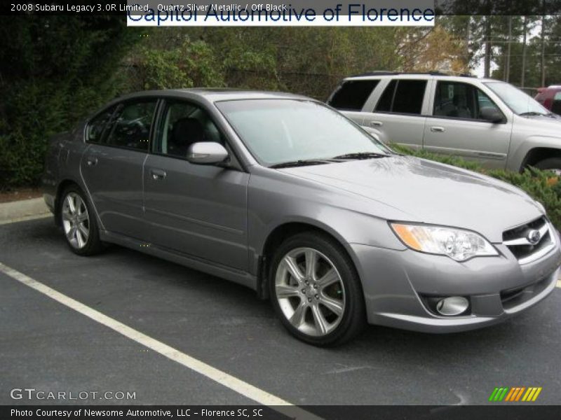 Quartz Silver Metallic / Off Black 2008 Subaru Legacy 3.0R Limited