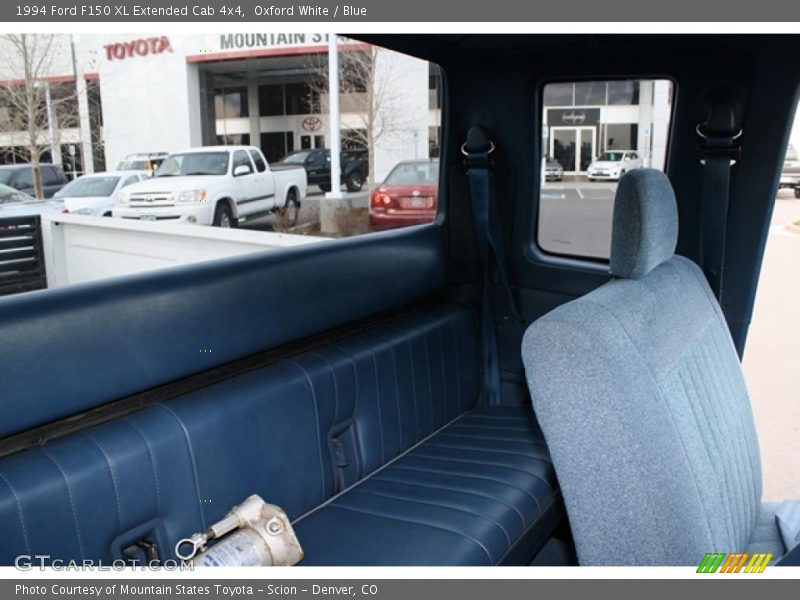 Oxford White / Blue 1994 Ford F150 XL Extended Cab 4x4