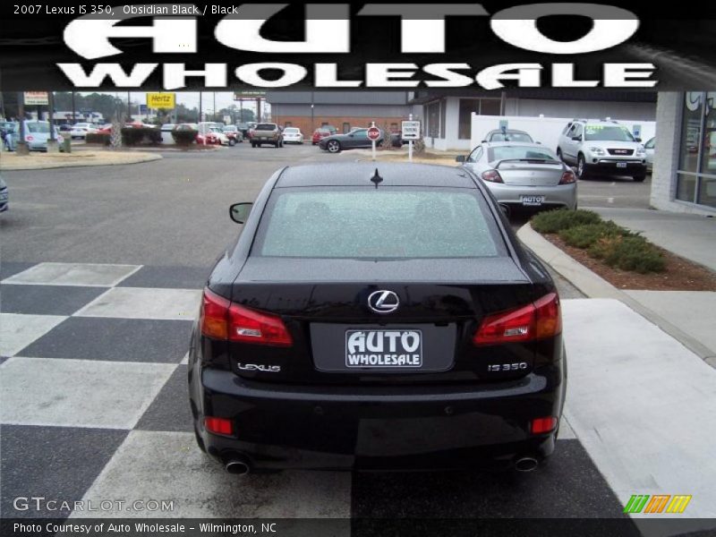 Obsidian Black / Black 2007 Lexus IS 350