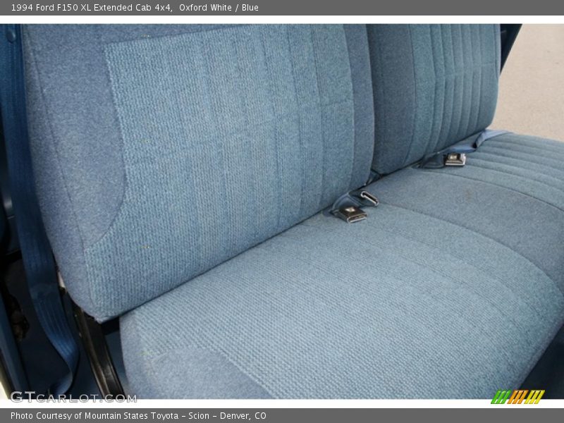 Oxford White / Blue 1994 Ford F150 XL Extended Cab 4x4