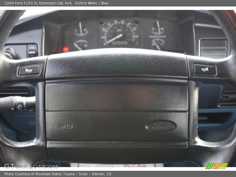 Oxford White / Blue 1994 Ford F150 XL Extended Cab 4x4