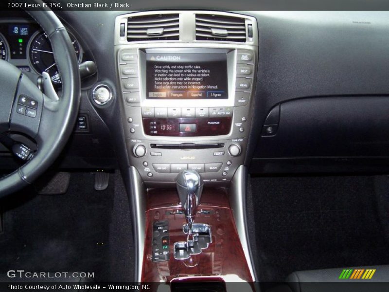 Obsidian Black / Black 2007 Lexus IS 350