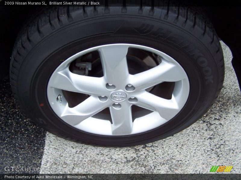 Brilliant Silver Metallic / Black 2009 Nissan Murano SL