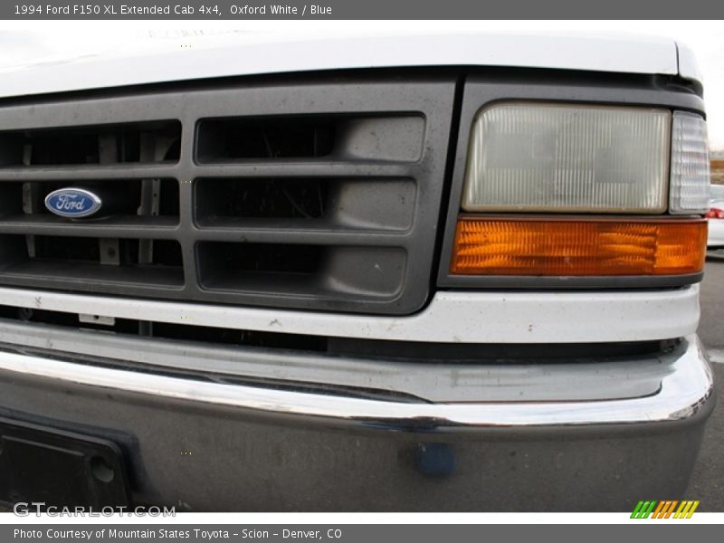 Oxford White / Blue 1994 Ford F150 XL Extended Cab 4x4