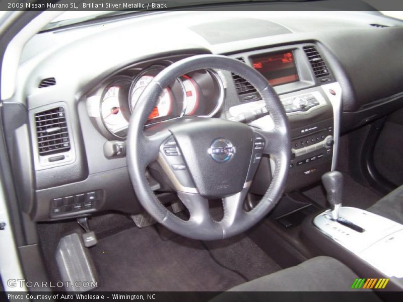 Brilliant Silver Metallic / Black 2009 Nissan Murano SL