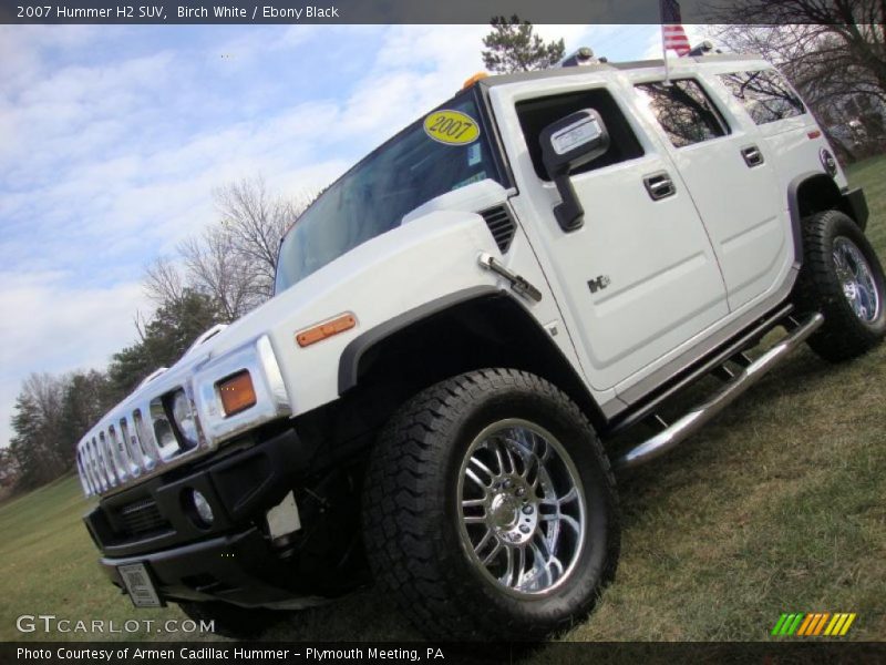 Birch White / Ebony Black 2007 Hummer H2 SUV