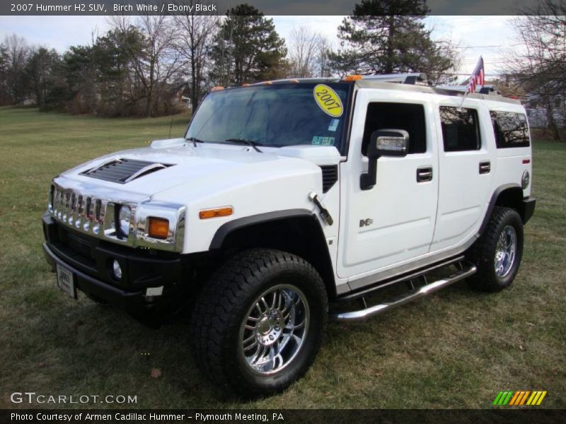 Birch White / Ebony Black 2007 Hummer H2 SUV