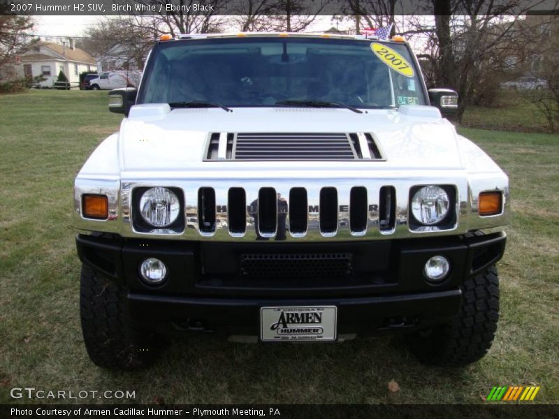 Birch White / Ebony Black 2007 Hummer H2 SUV