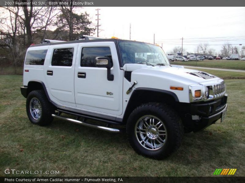 Birch White / Ebony Black 2007 Hummer H2 SUV
