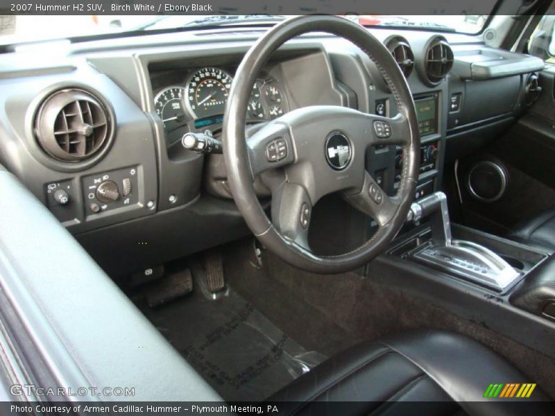 Birch White / Ebony Black 2007 Hummer H2 SUV