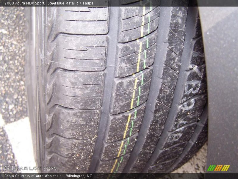 Steel Blue Metallic / Taupe 2008 Acura MDX Sport
