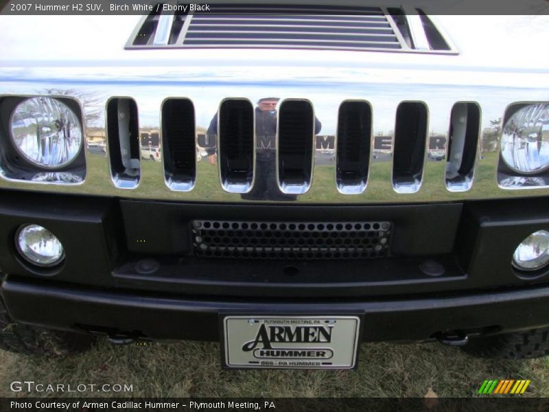Birch White / Ebony Black 2007 Hummer H2 SUV