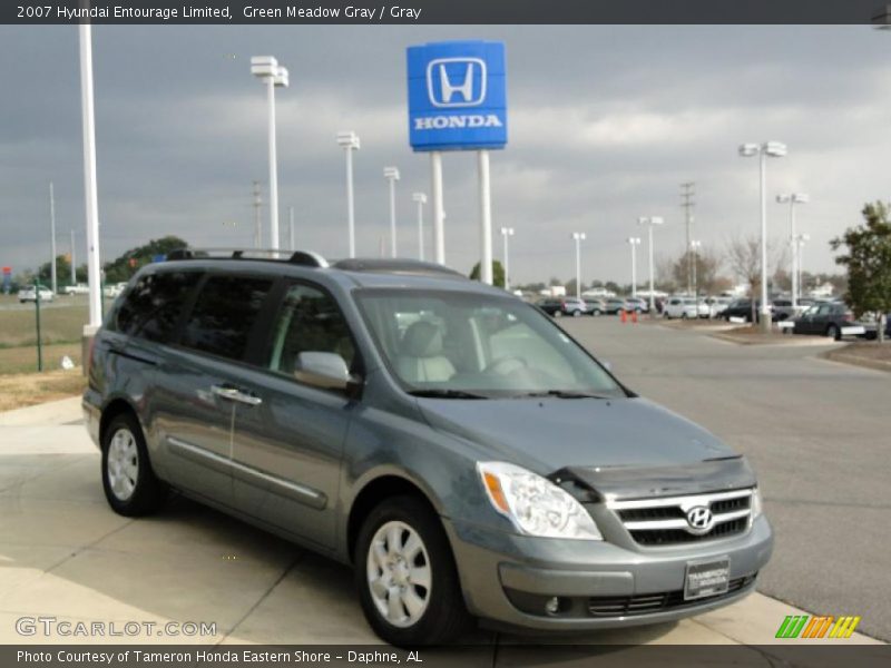 Green Meadow Gray / Gray 2007 Hyundai Entourage Limited