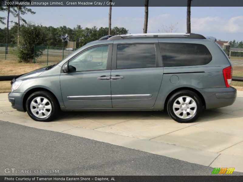 Green Meadow Gray / Gray 2007 Hyundai Entourage Limited