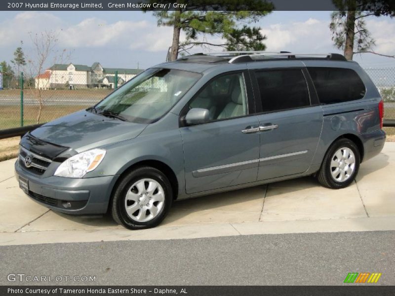 Green Meadow Gray / Gray 2007 Hyundai Entourage Limited