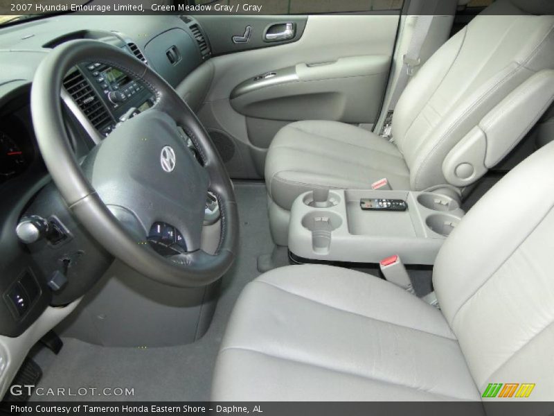 Green Meadow Gray / Gray 2007 Hyundai Entourage Limited