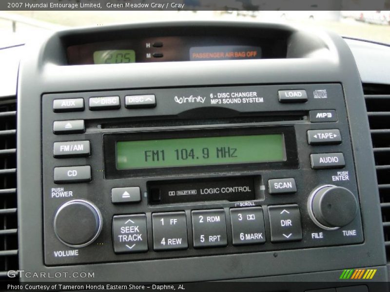 Green Meadow Gray / Gray 2007 Hyundai Entourage Limited