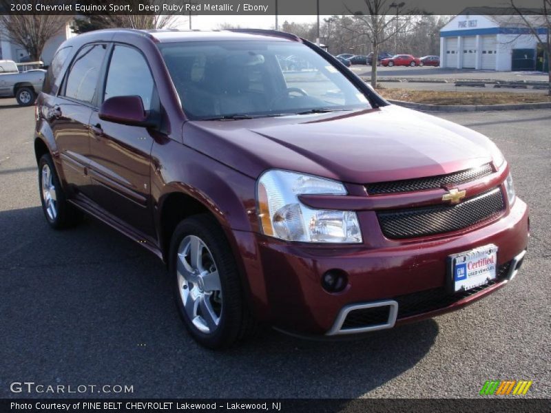 Deep Ruby Red Metallic / Ebony 2008 Chevrolet Equinox Sport