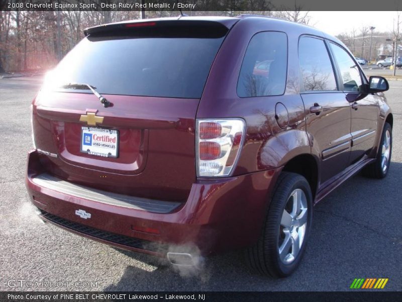 Deep Ruby Red Metallic / Ebony 2008 Chevrolet Equinox Sport