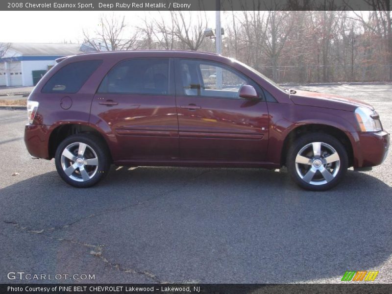 Deep Ruby Red Metallic / Ebony 2008 Chevrolet Equinox Sport