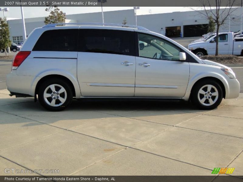 Silver Mist Metallic / Beige 2007 Nissan Quest 3.5 S