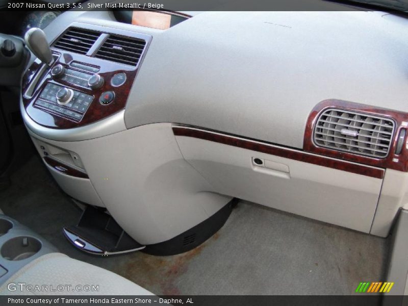 Silver Mist Metallic / Beige 2007 Nissan Quest 3.5 S