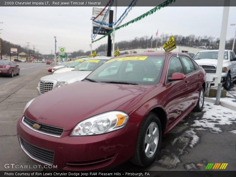 Red Jewel Tintcoat / Neutral 2009 Chevrolet Impala LT