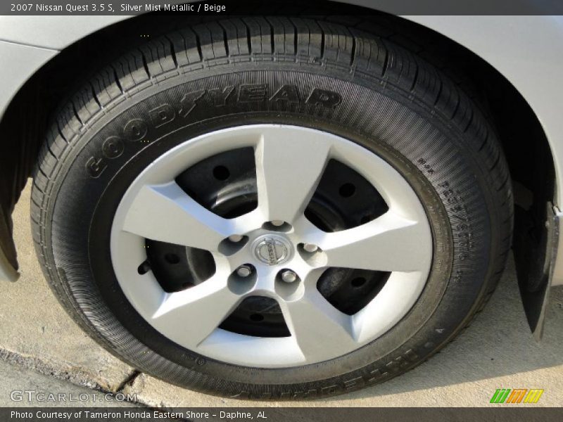 Silver Mist Metallic / Beige 2007 Nissan Quest 3.5 S