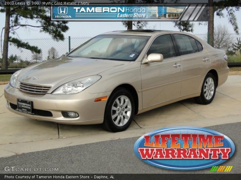 Mystic Gold Metallic / Ivory 2003 Lexus ES 300