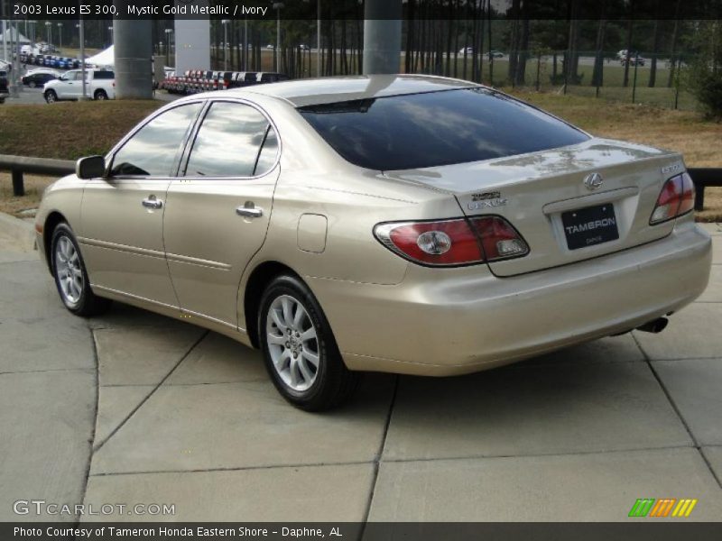 Mystic Gold Metallic / Ivory 2003 Lexus ES 300