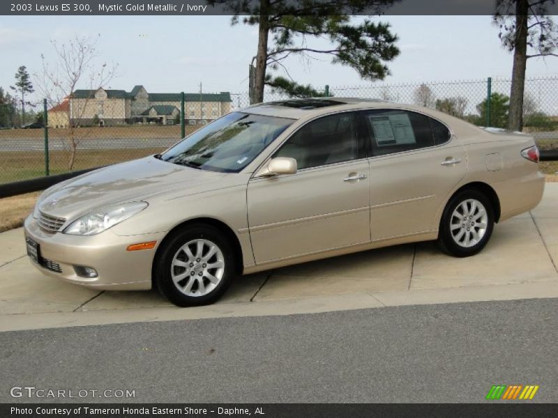 Mystic Gold Metallic / Ivory 2003 Lexus ES 300