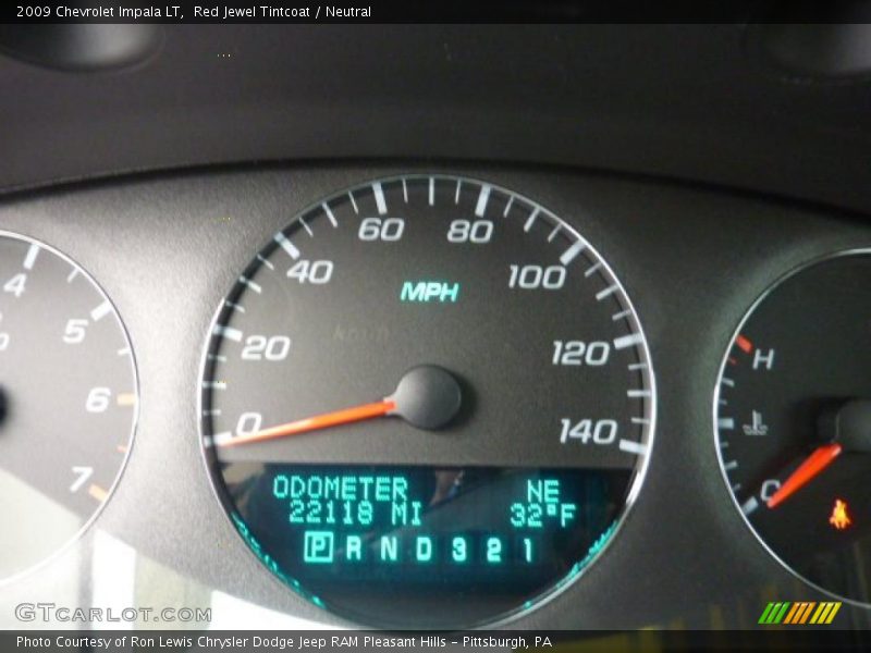 Red Jewel Tintcoat / Neutral 2009 Chevrolet Impala LT
