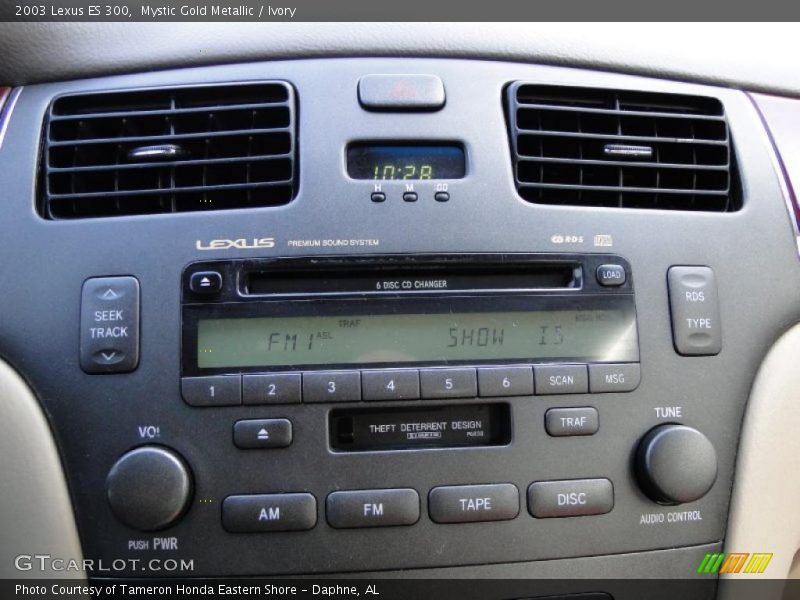 Mystic Gold Metallic / Ivory 2003 Lexus ES 300